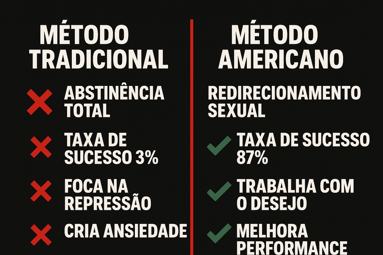 Comparativo de métodos